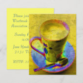 Tee-Schalen-Einladung Einladung (Vorne/Hinten)