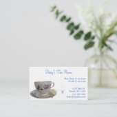 Tee-Schalen-Visitenkarte Visitenkarte (Stehend Vorderseite)