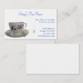 Tee-Schalen-Visitenkarte Visitenkarte (Vorne/Hinten)