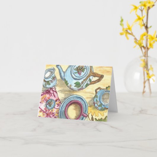 Tee-Schuldschein-Karte Karte (Gelbe Blume)