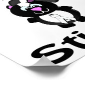 Tee-Schwangerschaft stinks Skunk Awareness Design Poster (Ecke)