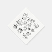 Tee Serviette (Ecke)