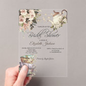 Tee Set Lights Rose Brautparty Acryleinladungen (Insitu (Handheld))