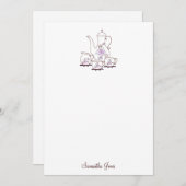 Tee Set Stationery Mitteilungskarten (Vorne/Hinten)