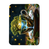 Tee-Set surreal Wasserfall Küche Dekoration Kunst Magnet (Vertikal)