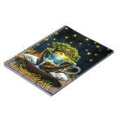 Tee-Set surreal Wasserfall Küche Dekoration Kunst Notizblock (Linke Seite)