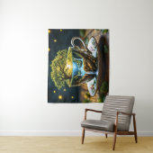 Tee-Set surreal Wasserfall Küche Dekoration Kunst Wandteppich (Beispiel)