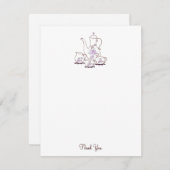 Tee-Set Vielen Dank, Cards, 4.25x5.5 Mitteilungskarte (Vorne/Hinten)