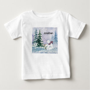 Tee-Shirt für Baby Boy mit Winter Scene & Bears T-shirt