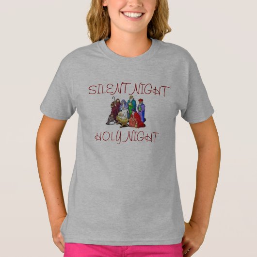 TEE SHIRT NATIVITY SCENE GRAY (Vorderseite)