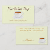 Tee Shop Visitenkarte (Vorne/Hinten)