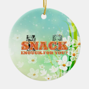 TEE Snack Genug Keramik Ornament