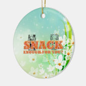 TEE Snack Genug Keramik Ornament (Links)