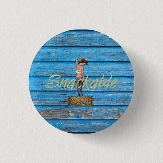 TEE Snackable Damen T-Shirts Button (Vorderseite)