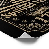 Tee-Spilling seit 1773 4. Juli Geschenk Poster (Ecke)