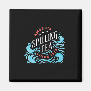 Tee-Spilling seit 1773 - Sonniger Unabhängigkeitst Magnet