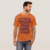 Tee statt Krieg Blume Power Stil (Vorne ganz)