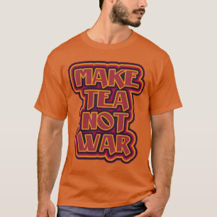 Tee statt Krieg Blume Power Stil