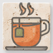 Tee Steinuntersetzer (Vorderseite)