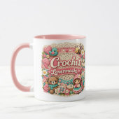 Tee-Süchtiger Süßer Häkelstil-Becher | Gemütlicher Tasse (Links)