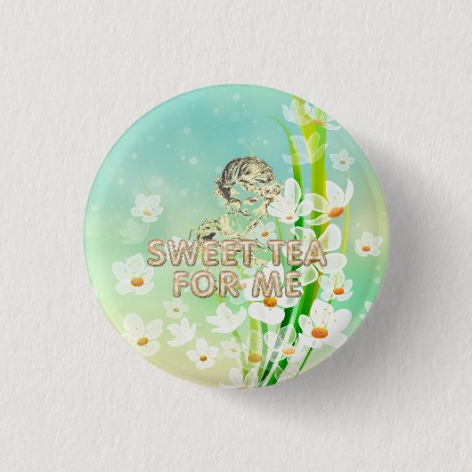 TEE Süßer Tee für mich Damen T-Shirts Button (Vorderseite)