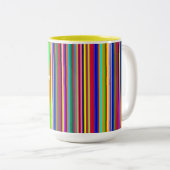 Tee-Tasse, Farben des Weltstreifens Zweifarbige Tasse (VorderseiteRechts)