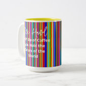 Tee-Tasse, Farben des Weltstreifens Zweifarbige Tasse (Vorderseite Links)