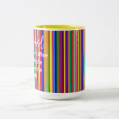 Tee-Tasse, Farben des Weltstreifens Zweifarbige Tasse (Mittel)