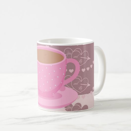 Tee-Tasse Liebe Design Kaffeetasse (VorderseiteRechts)