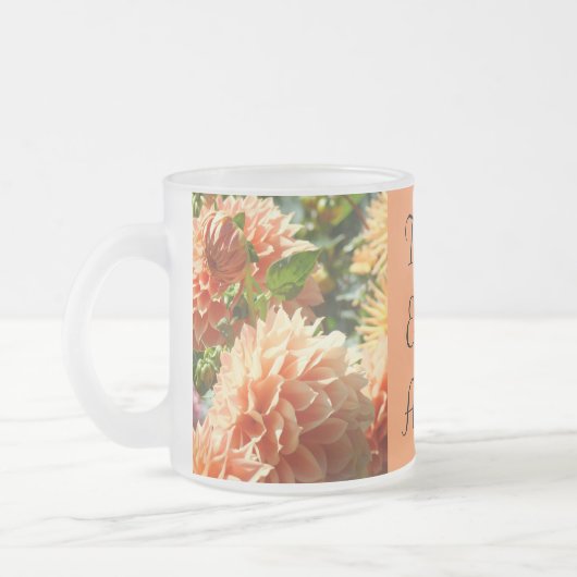Tee Tasse Orange Dahlia Blume Tea Tasse (Links)
