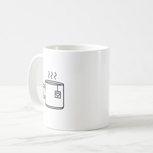 Tee-Tasse-Tasse Kaffeetasse (Vorderseite Links)