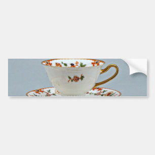 Tee-Tasse und Untertasse des 20. Jahrhunderts, Autoaufkleber