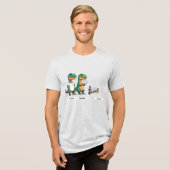 Tee, Tea, & Ti Rex Tri-Blend Shirt (Vorderseite voll)