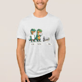 Tee, Tea, & Ti Rex Tri-Blend Shirt (Vorderseite)