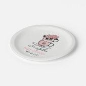 Tee Teacup & Blume Baby Duschpapier Teller (Schrägansicht)