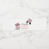 Tee Teacup Blume Brautparty Wasser Flasche Etikett (Einzelnes Label)