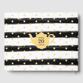 Tee-Tee-Party Gelbe Babydusche Gästebuch (Rückseite)