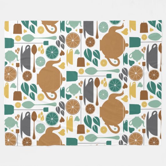 Tee, Tee, Tee! Fleecedecke (Vorderseite (Horizontal))