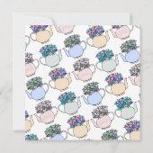 Tee Tee Teekonzept Valentine Tageskarte Karte (Rückseite)