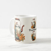 Tee Tee Zeit Hübsche Blume Blumendesign Niedlich Kaffeetasse (Vorderseite Links)
