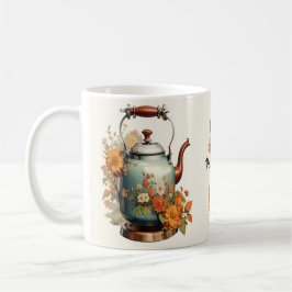 Tee Tee Zeit Hübsche Blume Blumendesign Niedlich Kaffeetasse