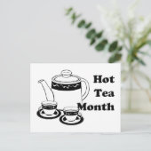 Tee - Teebeutel und Teebeutel Postkarte (Stehend Vorderseite)