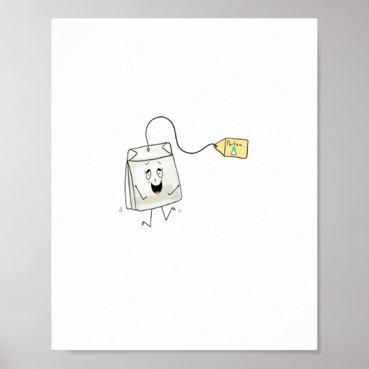 Tee-Thema, Teeliebhaber, Teebeutel Poster (Vorne)