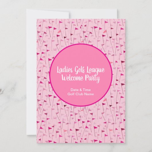 Tee Time Celebration – League Party Invite Einladung (Vorderseite)