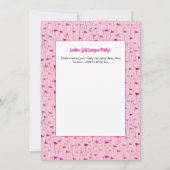 Tee Time Celebration – League Party Invite Einladung (Rückseite)