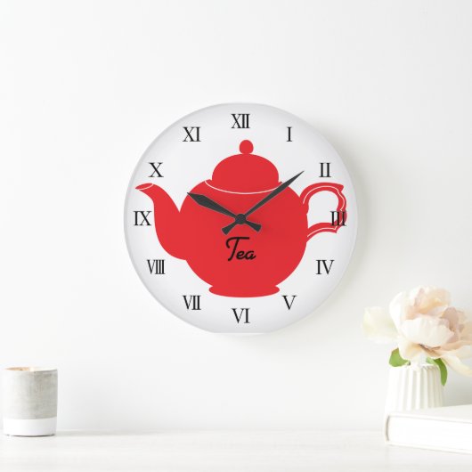 Tee Time Kitchen Clock Große Wanduhr (Zuhause)
