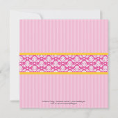 Tee-Topf-Brautparty-Einladung Einladung (Rückseite)