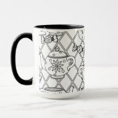 Tee-Topf-Gekritzel Tasse (Links)