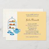 Tee-Topf und Gebäck-Brautparty-Einladung Einladung (Vorne/Hinten)