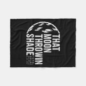 Tee Total Solar Eclipse 2017 Moon Fleecedecke (Vorderseite (Horizontal))